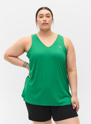 Træningstop med v-udskæring, Jolly Green, Model image number 0