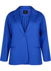 Enkel blazer med knaplukning