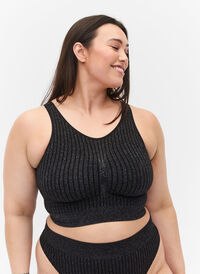 Seamless bh med glimmer, Black w. Lurex, Model