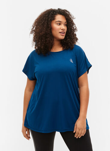 Kortærmet trænings t-shirt, Poseidon, Model image number 0