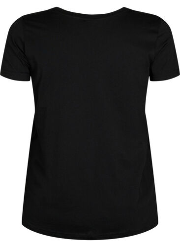 Trænings t-shirt med print, Black w.Less Is More, Packshot image number 1