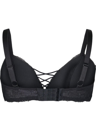Vatteret blonde bh, Black, Packshot image number 1