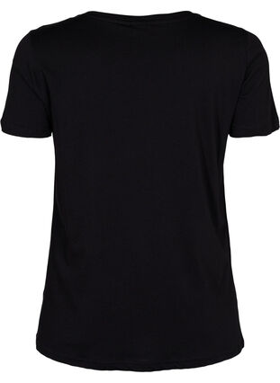 Trænings t-shirt med print, Black w. stripe run, Packshot image number 1