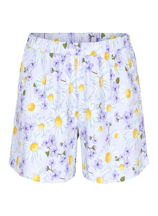 Løse nat shorts med print, Lavender Blue AOP, Packshot image number 0
