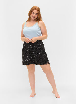 Top med blondekant, Cashmere Blue, Model image number 2