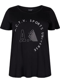 Trænings t-shirt med print