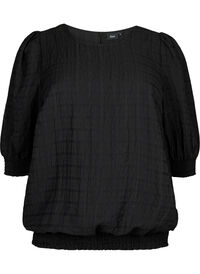 Smock bluse med lyocell (TENCEL™)