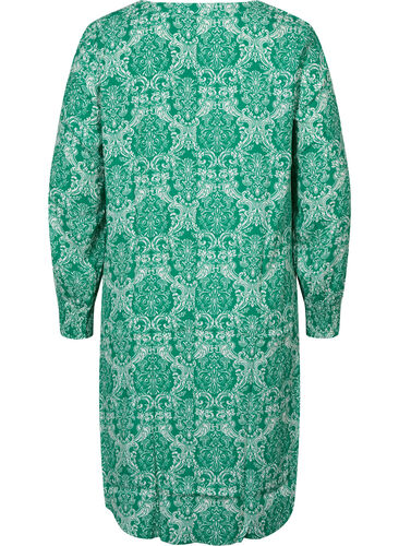 Printet kjole i viskose, Jolly Green Oriental, Packshot image number 1
