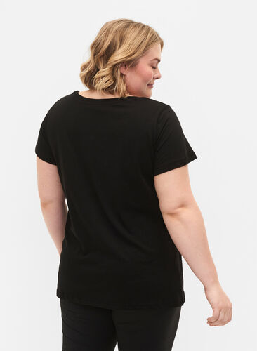 Trænings t-shirt med print, Black w.Less Is More, Model image number 1
