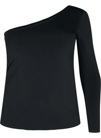 Tætsiddende one-shoulder bluse