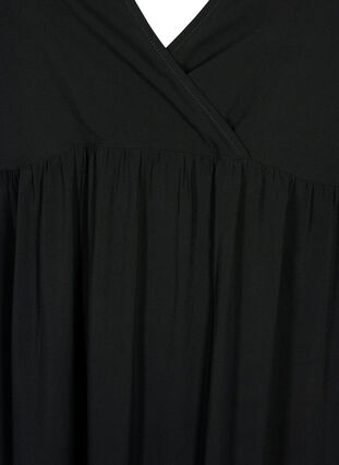 Ærmeløs maxikjole i viskose, Black, Packshot image number 2