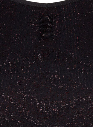 Seamless sports bh med glitter, Black w. RoseGold L., Packshot image number 2