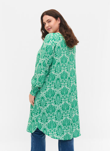 Printet kjole i viskose, Jolly Green Oriental, Model image number 1