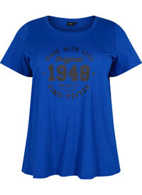 Bomulds t-shirt med front tryk