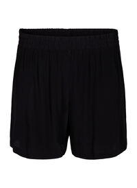 Løstsiddende shorts i viskose