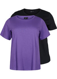 2-pak basis t-shirt i bomuld