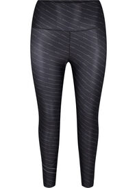Cropped træningstights med print