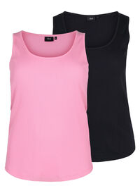 2-pak basis tanktop i rib