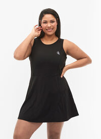 Padelkjole med indershorts, Black, Model