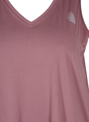 Træningstop med v-udskæring, Rose Taupe, Packshot image number 2