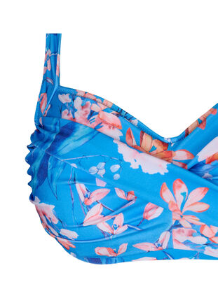 Printet bikini overdel, Bright Blue Print, Packshot image number 2