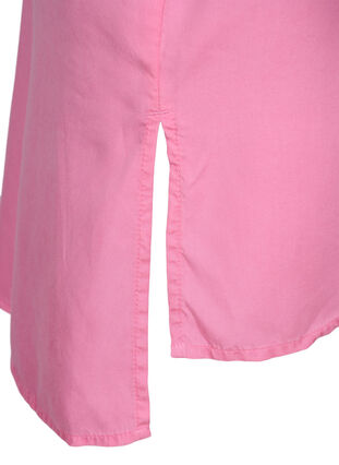Lang skjorte med 3/4 ærmer i lyocell (TENCEL™), Rosebloom, Packshot image number 3