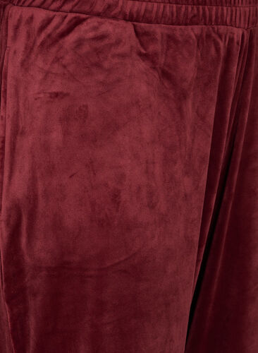 Løse bukser i velour, Cabernet, Packshot image number 2
