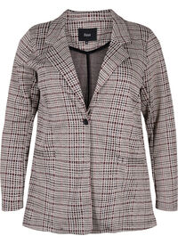 Ternet blazer med knaplukning