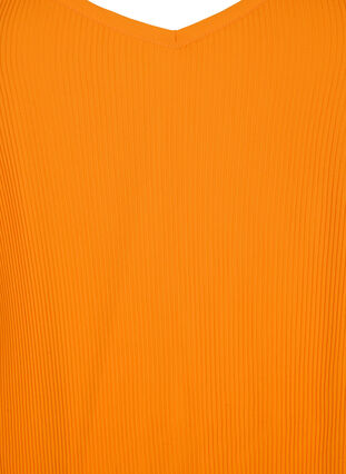 Plisseret ærmeløs top, Orange, Packshot image number 2