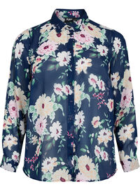 FLASH - Langærmet skjorte med blomsterprint