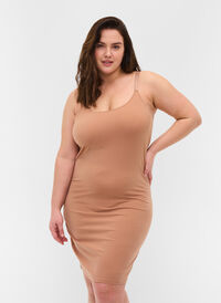 Light shapewear kjole , Café Au Lait, Model
