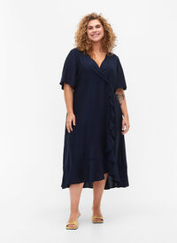 Midikjole med flagermusærmer, Total Eclipse, Model