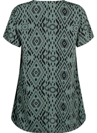 FLASH - Tunika med v-hals og print, Balsam Graphic, Packshot image number 1