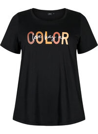 T-shirt i bomuld med print