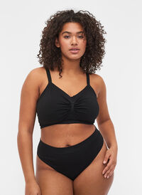 2-pak g-streng med regulær talje, Black, Model