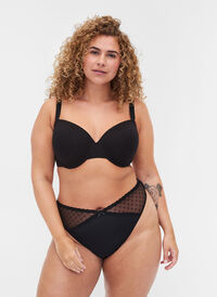 2-pak g-streng med mesh , Black, Model