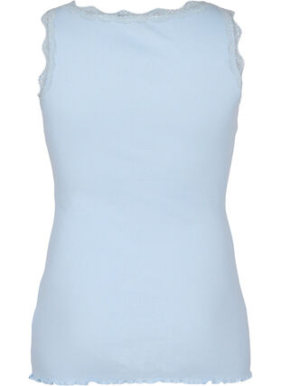 Top med blondekant, Cashmere Blue, Packshot image number 1