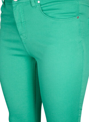 Højtaljede Amy jeans med super slim fit, Holly Green, Packshot image number 2