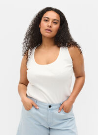 2-pak basis tanktop i rib, Ultramarine/White, Model