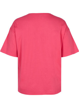 Trænings t-shirt i bomuld, Azalea, Packshot image number 1