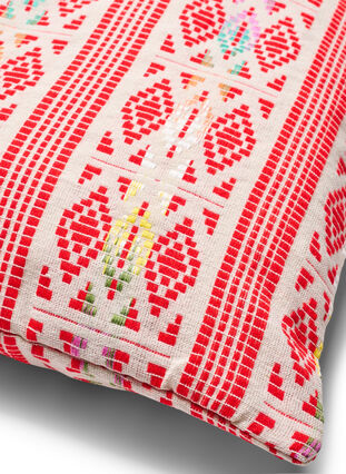 Pudebetræk med broderet mønster, Orange Comb, Packshot image number 1