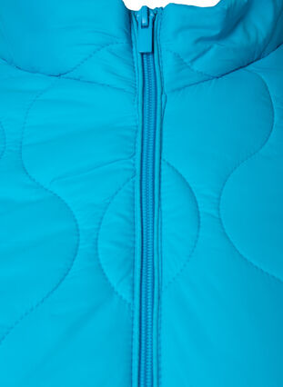 Quiltet jakke med lynlås og lommer , River Blue, Packshot image number 2