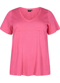 Bomulds nat t-shirt med tryk 