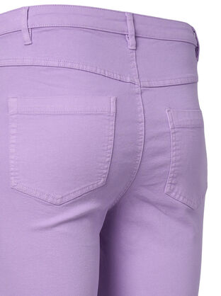 Højtaljede Amy jeans med super slim fit, Lavender, Packshot image number 3