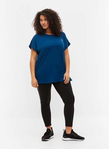 Kortærmet trænings t-shirt, Poseidon, Model image number 2