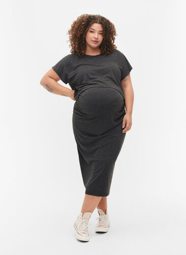Meleret graviditets sæt, Black Melange, Model image number 0