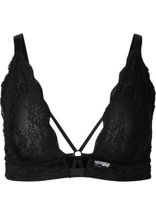 Blonde bh med string, Black, Packshot image number 0