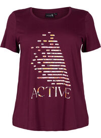 Trænings t-shirt med print