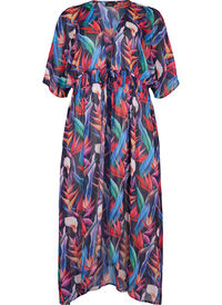 Strand kimono med print