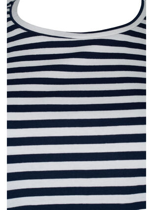 2-pak basis t-shirt i bomuld, Navy/Navy Stripe, Packshot image number 2